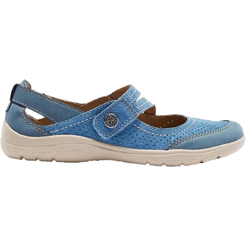 Comfortable Casual Shoes for Women with Stylish Lace Detail-Women's Earth Tova Cobalt Suede