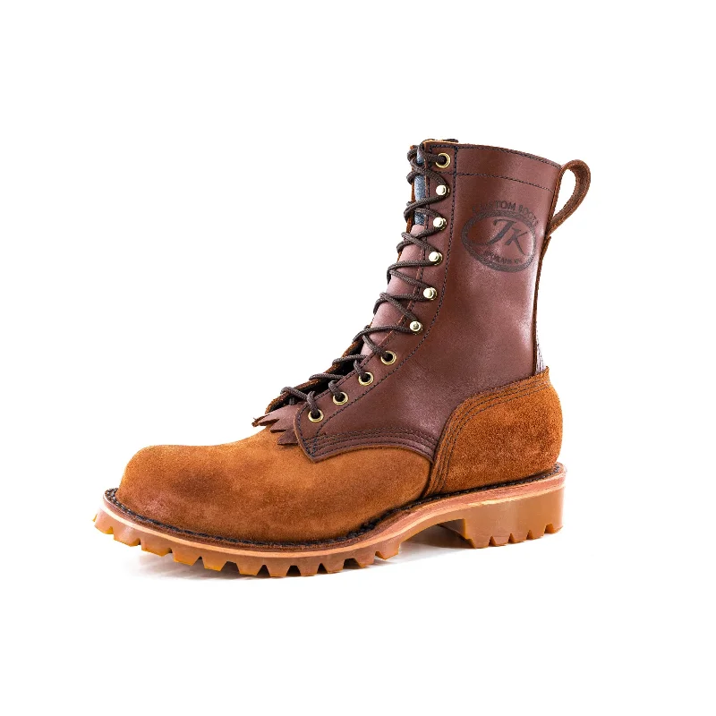 Boots with funky soles-Boots with vibrant midsoles-O.T. (Safety Toe) - Redwood