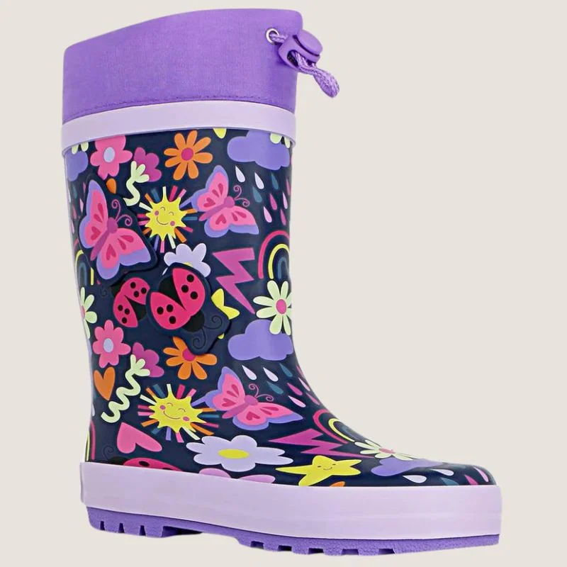 Boots for active walks-Boots for cold days-Clarks Kids Puddles Gumboot