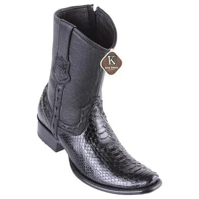 Boots with durable midsoles-Boots with thick lining-Men's King Exotic Original Python Skin Dubai Style Short Boot 479B5705