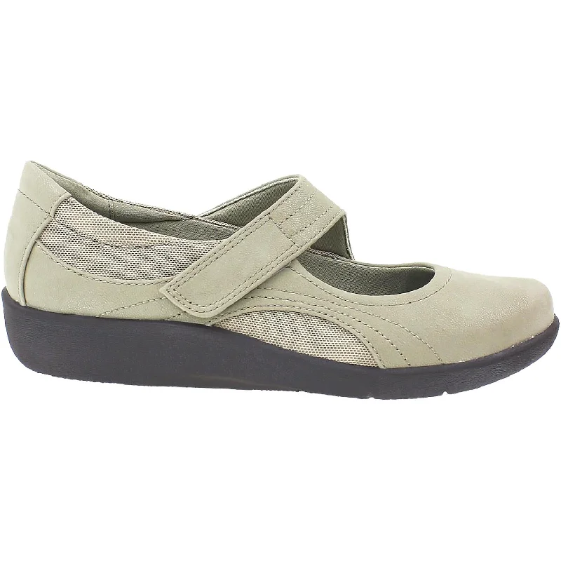 Stylish Casual Shoes for Women with Simple, Modern Look-Women's Clarks Cloudsteppers Sillian Bella Sand Synthetic Nubuck