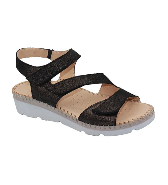 Sandals for everyday comfortRanger Black Soft Leather Sandal by La Plume