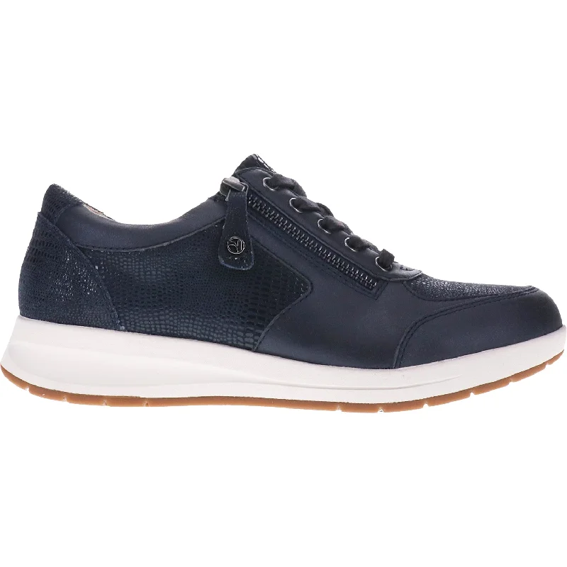 Comfortable Casual Shoes for Men with Stylish Finish-Women's Revere Boston Navy Lizard Leather