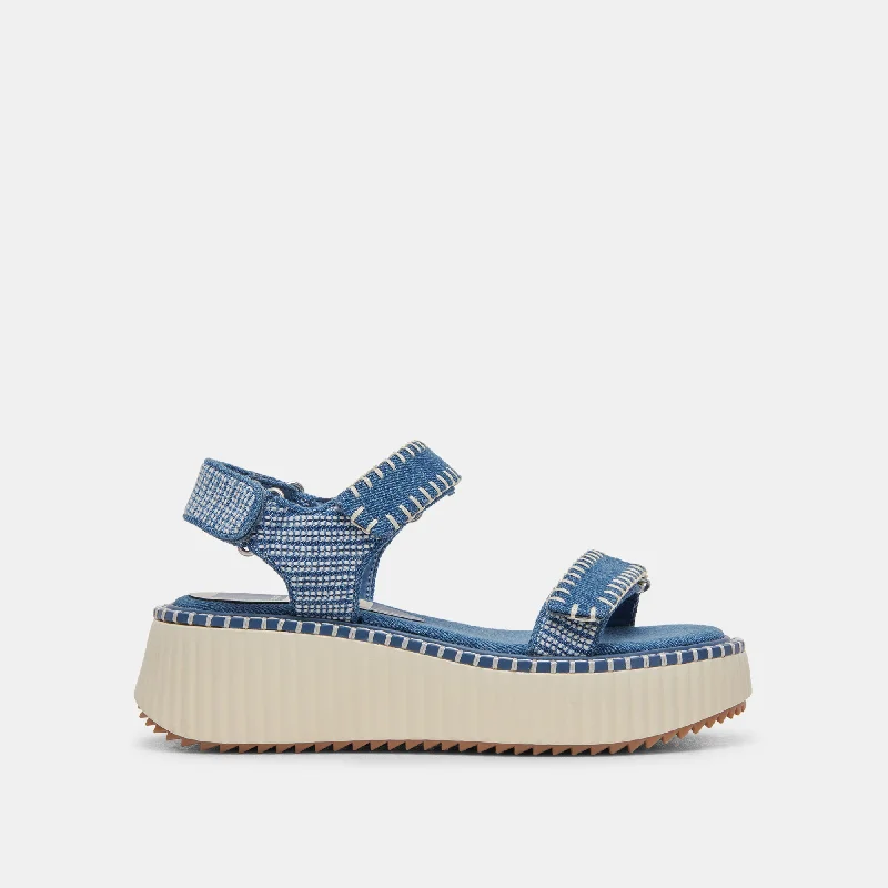 Sandals with cushioned comfortDEBRA SANDALS BLUE DENIM