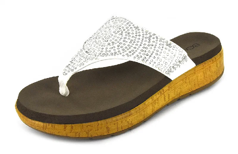 Sandals with modern comfortCorkys Sandal Rowley- White/Silver