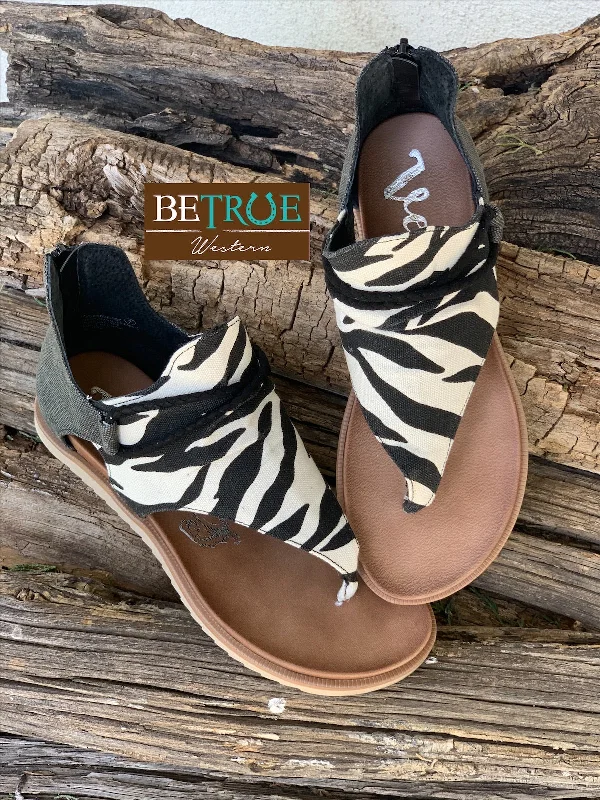 Sandals with stylish designsVery G Zebra Print Sparta Sandals