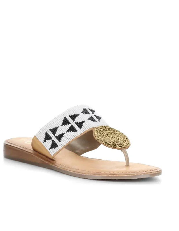 Sandals with subtle patternsJudy Sandal In Black