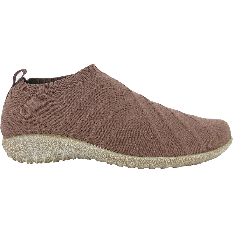 Comfortable Casual Shoes for Men with Casual Look-Women's Naot Okahu Brown Mauve Knit Fabric