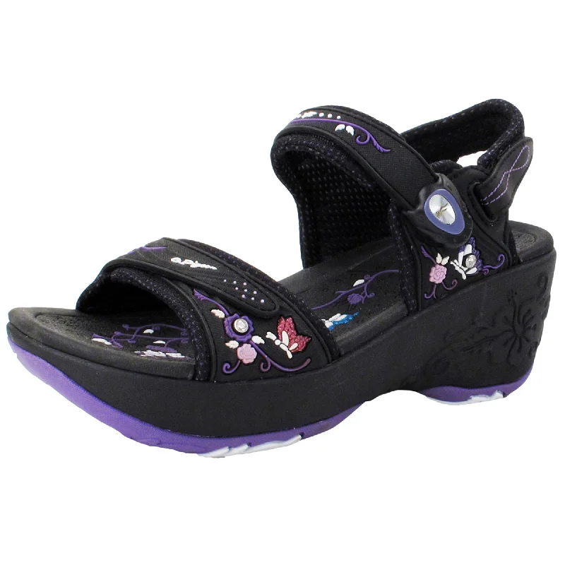 Sandals with stylish designsWedge: 8698 Purple