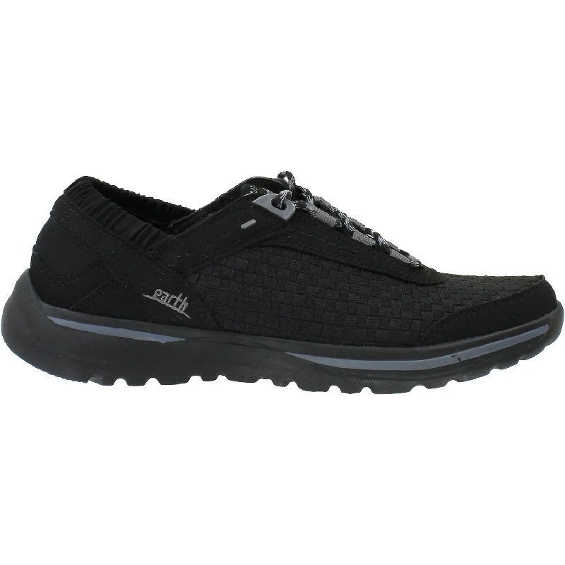 Comfortable Casual Shoes for Men with Non-slip Sole-Women's Earth Agile Black Woven Fabric