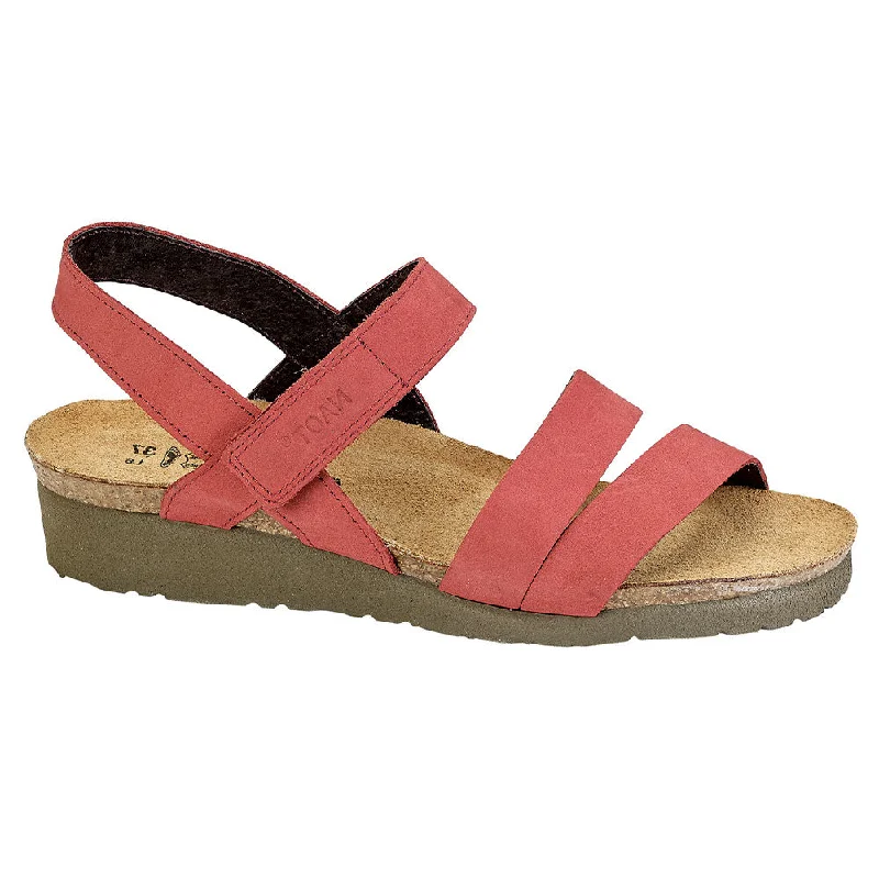 Sandals with Velcro strapsKayla Sandal Brick Red (7806-C20)