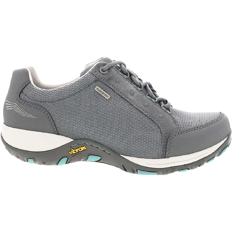 Comfortable Casual Shoes for Men with Relaxed Fit-Women's Dansko Peggy - Waterproof Grey Suede