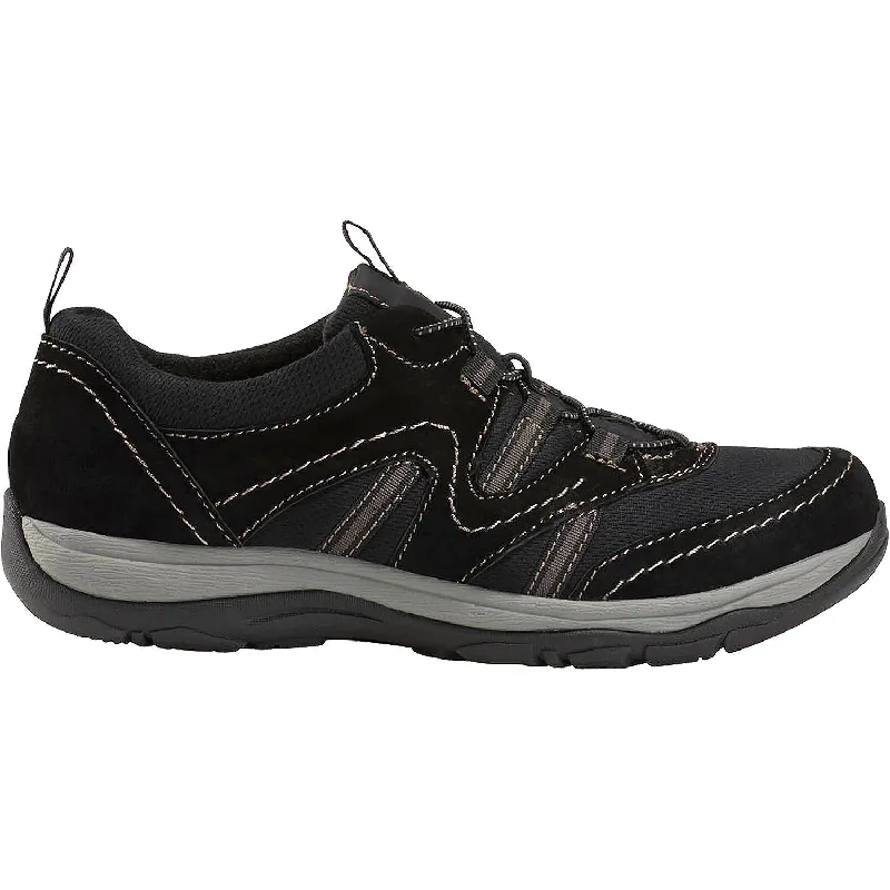 Comfortable Casual Shoes for Women with Memory Foam-Women's Earth Landon Black Suede