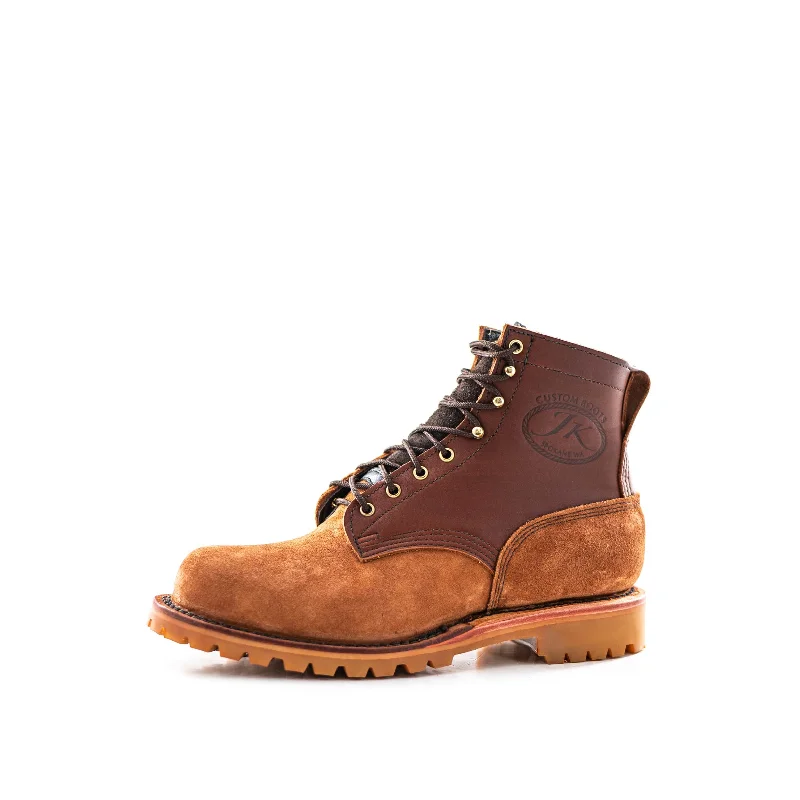 Boots with matte soles-Boots with funky soles-O.T. 6" (Safety Toe) - Redwood