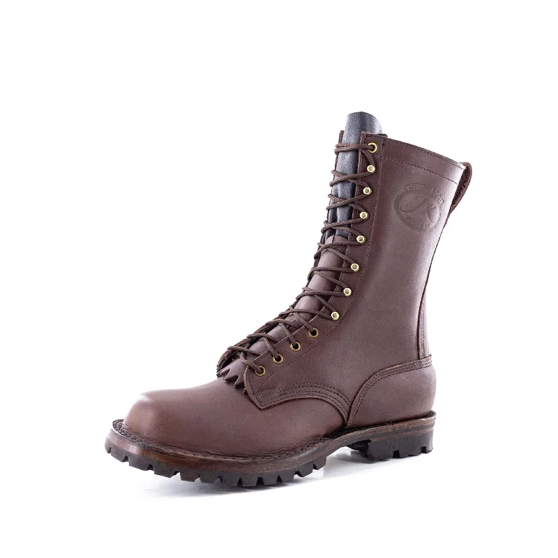 Boots with zipper closure-Boots with firm soles-Arctic No. 2 - Brown