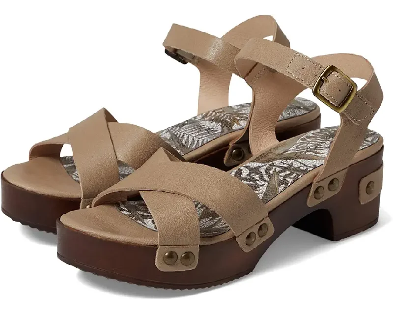 Sandals with cushioned strapsEric Michael Brooke Taupe Sandal