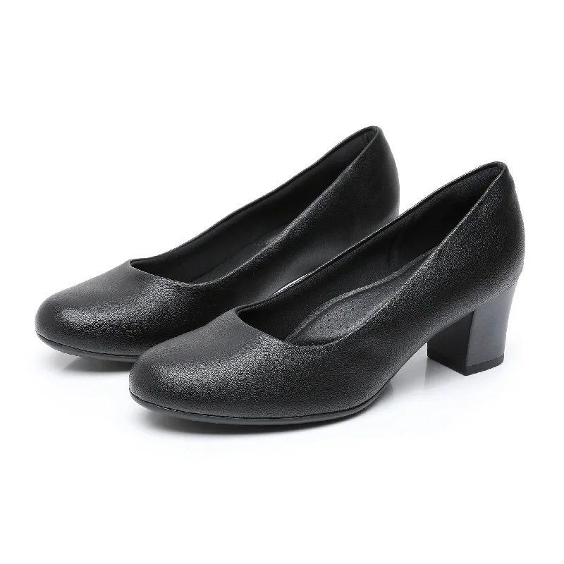 All-Day Comfort Pumps- Black Nappa (110.072)