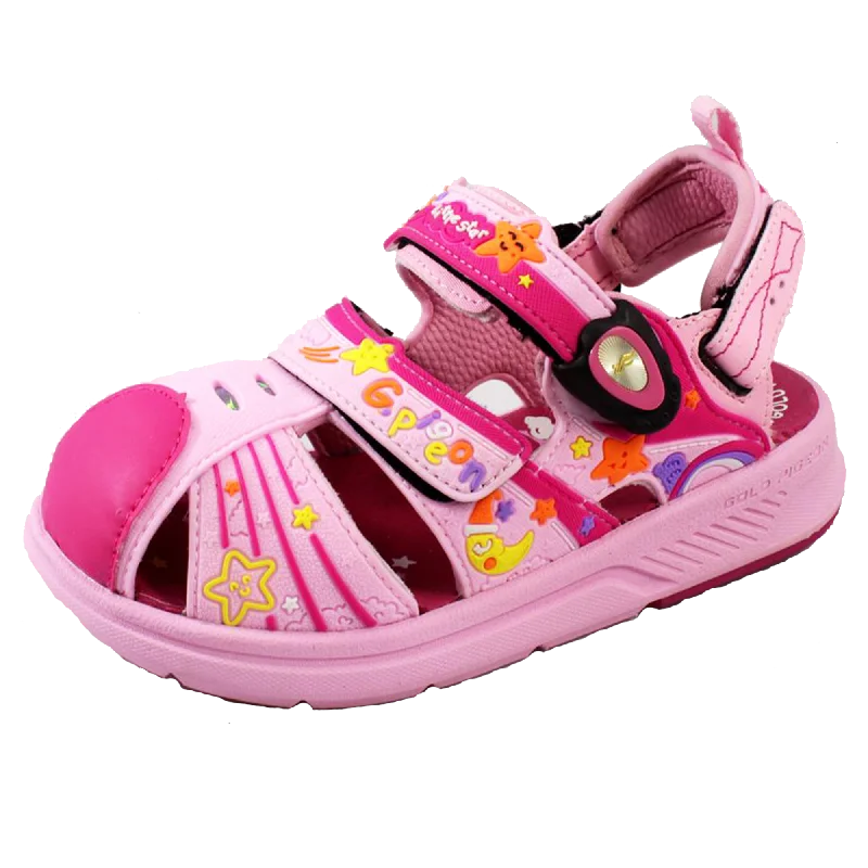 Sandals with cushioned strapsKids Toe Guard: 1625 Fuchsia