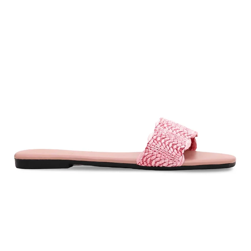 Slippers with cool heels-Pink Casual Slipper CL1716