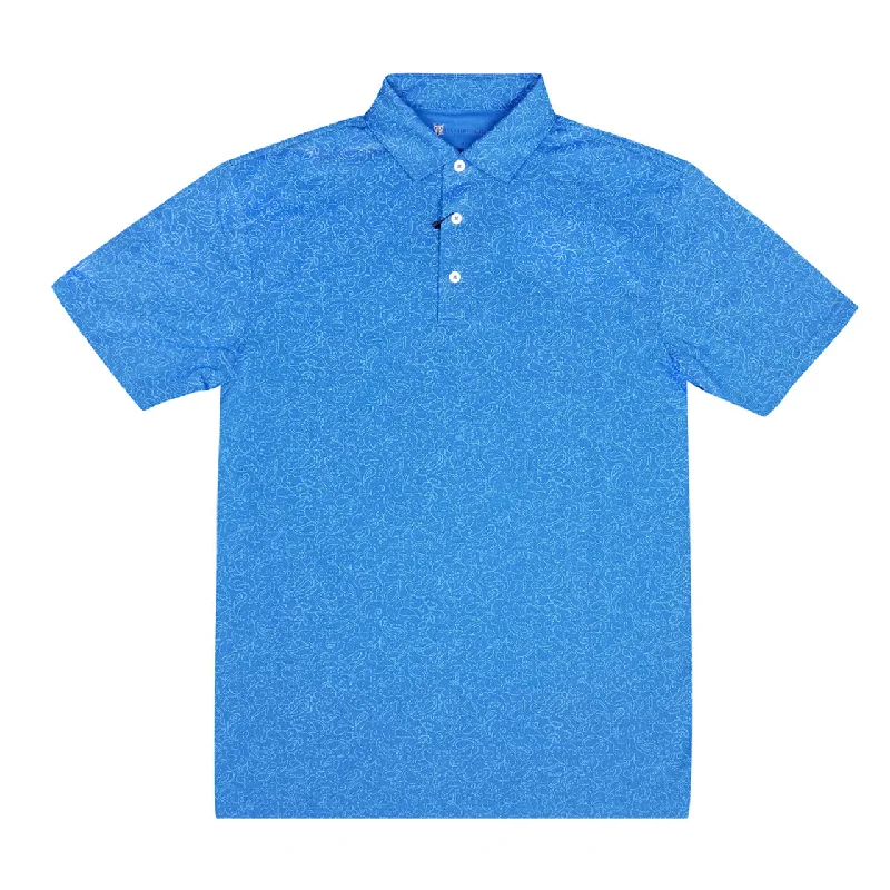 Oxfords for classic outfits-Oxford Woodall Tonal Shadow Stripe Jersey Golf Polo