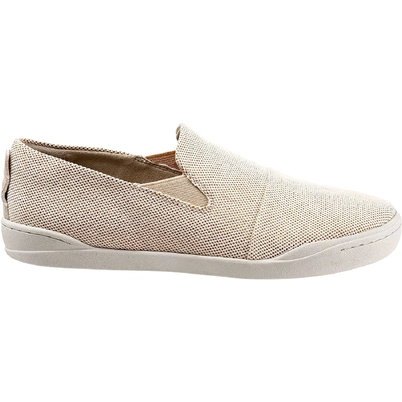 Casual Shoes for Men with Lightweight and Flexible Upper-Women's SoftWalk Alexandria Cream Canvas