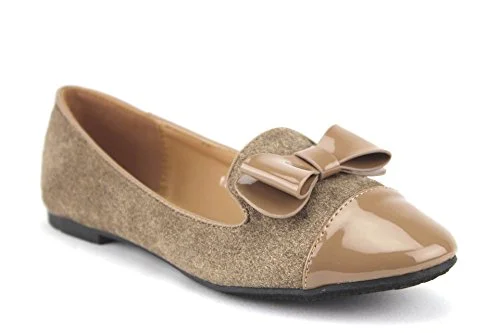 Flats with cushioned designsWomen's Lory-2 Patent Leather Pointy Toe Slip On Smoking Flats Shoes